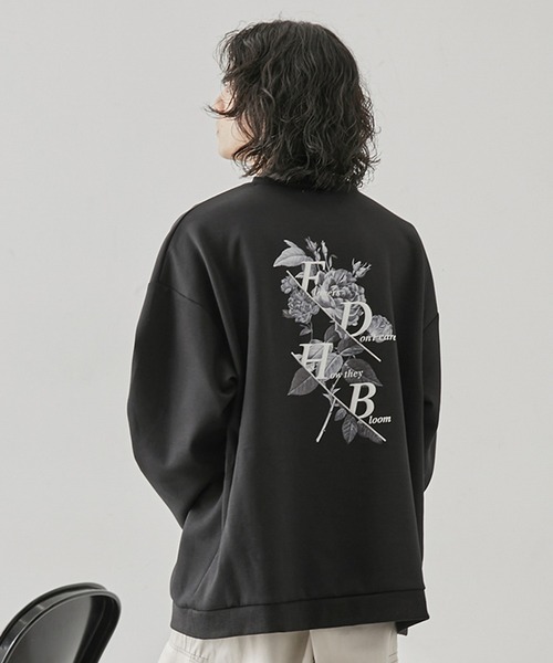 JUNRED（ジュンレッド）の「アソートグラフィックダンボールスウェット（スウェット・メンズ・ブラック系その他/チャコールグレー/グリーン/ブラック・S/M/L）」の3枚目の写真