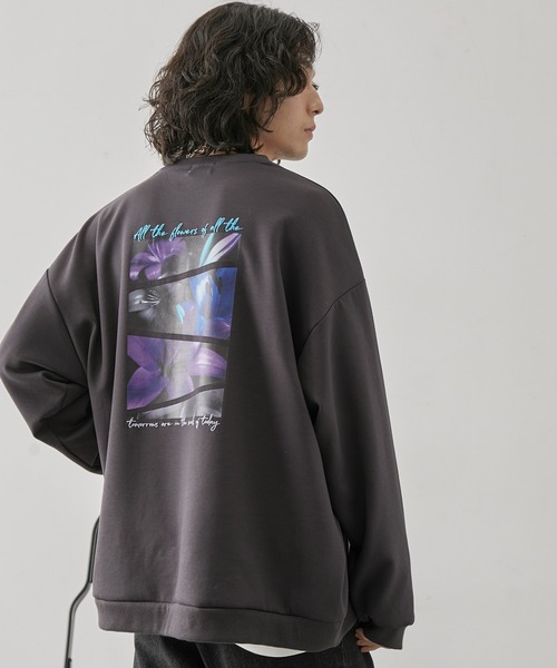 JUNRED（ジュンレッド）の「アソートグラフィックダンボールスウェット（スウェット・メンズ・ブラック系その他/チャコールグレー/グリーン/ブラック・S/M/L）」の11枚目の写真