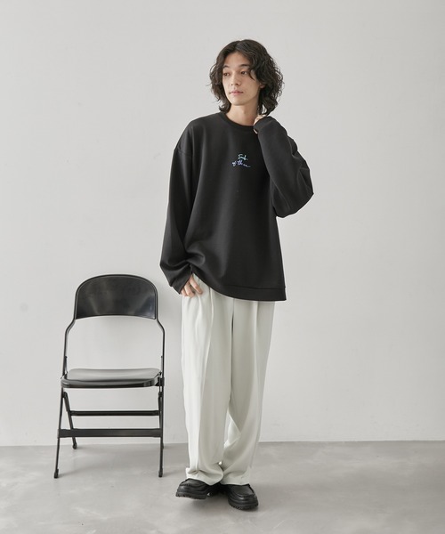 JUNRED（ジュンレッド）の「アソートグラフィックダンボールスウェット（スウェット・メンズ・ブラック系その他/チャコールグレー/グリーン/ブラック・S/M/L）」の18枚目の写真