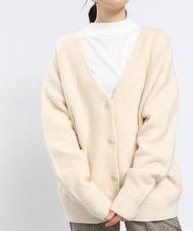 GLOBAL WORK Smile Seed Store | ストレッチブークレＶネックカーディガン/908052(カーディガン/ボレロ)