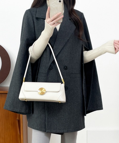 ECLIN（エクラン）の「袖スリットビックシルエットテーラードジャケット（テーラードジャケット・レディース・ブラック/ブラック系その他/ブラウン系その他/ベージュ系その他/ブラウン系その他2・M/L）」の3枚目の写真