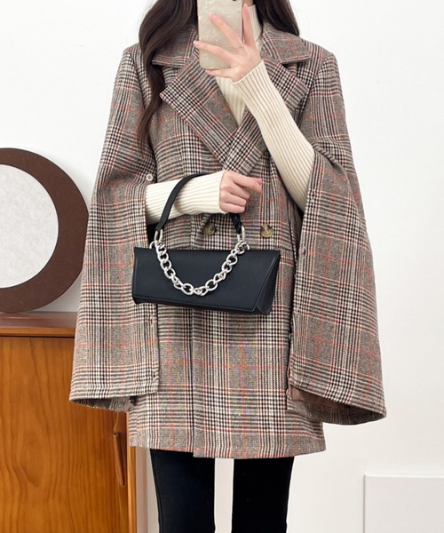 ECLIN（エクラン）の「袖スリットビックシルエットテーラードジャケット（テーラードジャケット・レディース・ブラック/ブラック系その他/ブラウン系その他/ベージュ系その他/ブラウン系その他2・M/L）」の20枚目の写真