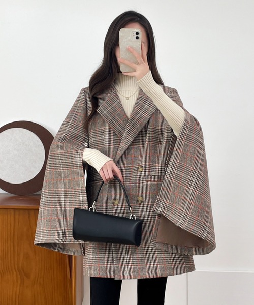 ECLIN（エクラン）の「袖スリットビックシルエットテーラードジャケット（テーラードジャケット・レディース・ブラック/ブラック系その他/ブラウン系その他/ベージュ系その他/ブラウン系その他2・M/L）」の21枚目の写真