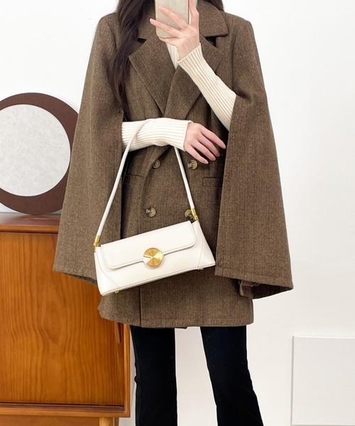 ECLIN（エクラン）の「袖スリットビックシルエットテーラードジャケット（テーラードジャケット・レディース・ブラック/ブラック系その他/ブラウン系その他/ベージュ系その他/ブラウン系その他2・M/L）」の15枚目の写真