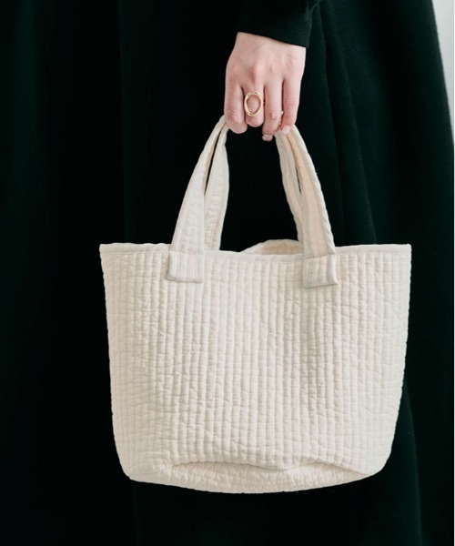 セール】キルティング ヌビ ミニ トートバッグ（トートバッグ