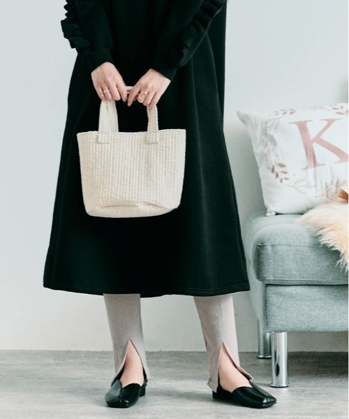 キルティング ヌビ ミニ トートバッグ（トートバッグ）｜kirakiraShop