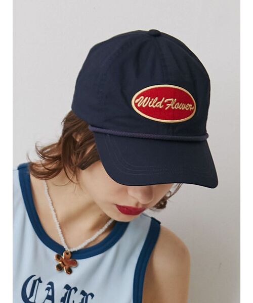 jouetie（ジュエティ）の「レトロロゴキャップ（キャップ・レディース・ブラウン/ネイビー・FREE）」の2枚目の写真