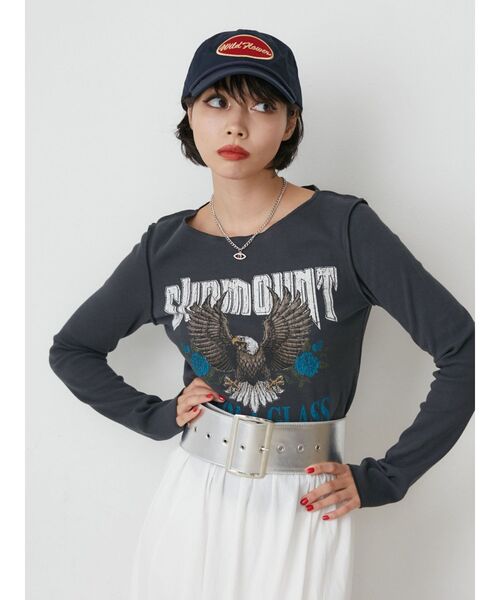 jouetie（ジュエティ）の「レトロロゴキャップ（キャップ・レディース・ブラウン/ネイビー・FREE）」の16枚目の写真