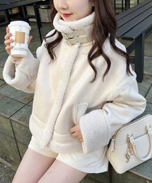 one after another NICE CLAUP | ボンバージャケット(ムートンコート)