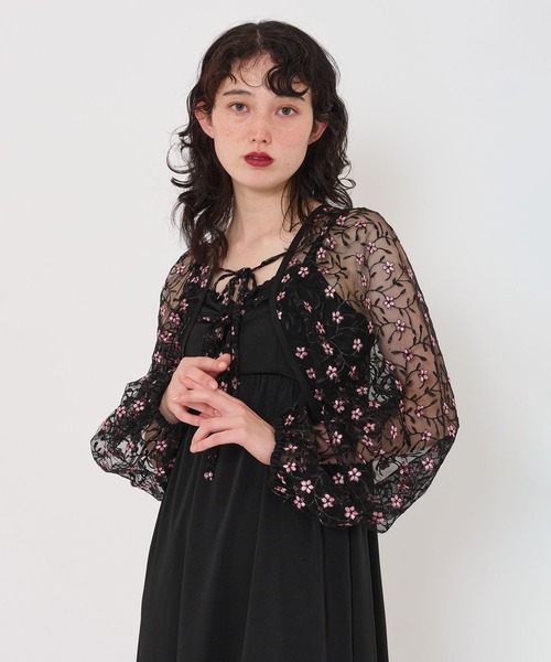 ドレス フラワーチュールボレロ キャミドレス TINA：JOJUN フラワーチュールボレロ キャミドレス TINA：JOJUN 全2色