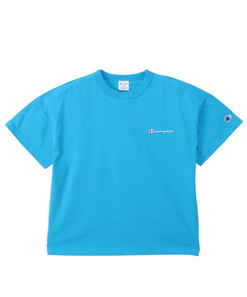 Champion（チャンピオン）の「【Champion/チャンピオン】キッズ ベーシック ショートスリーブTシャツ（Tシャツ/カットソー・キッズ・ネイビー/グリーン系その他/ゴールド/アクア/ブラック/オフホワイト/グレー/ライトブルー/ライトパープル・100/110/120/130/140/150/160）」の7枚目の写真