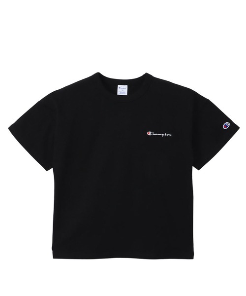 Champion（チャンピオン）の「【Champion/チャンピオン】キッズ ベーシック ショートスリーブTシャツ（Tシャツ/カットソー・キッズ・ネイビー/グリーン系その他/ゴールド/アクア/ブラック/オフホワイト/グレー/ライトブルー/ライトパープル・100/110/120/130/140/150/160）」の3枚目の写真