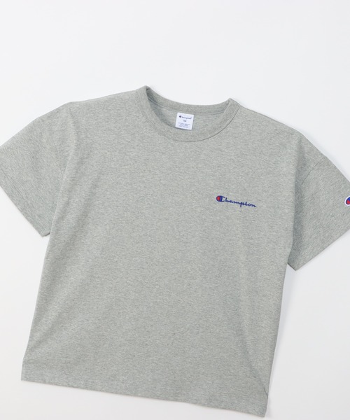 Champion（チャンピオン）の「【Champion/チャンピオン】キッズ ベーシック ショートスリーブTシャツ（Tシャツ/カットソー・キッズ・ネイビー/グリーン系その他/ゴールド/アクア/ブラック/オフホワイト/グレー/ライトブルー/ライトパープル・100/110/120/130/140/150/160）」の17枚目の写真