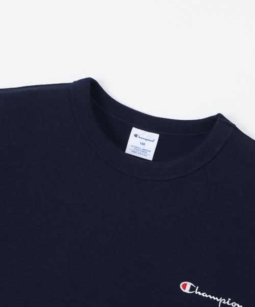 Champion（チャンピオン）の「【Champion/チャンピオン】キッズ ベーシック ショートスリーブTシャツ（Tシャツ/カットソー・キッズ・ネイビー/グリーン系その他/ゴールド/アクア/ブラック/オフホワイト/グレー/ライトブルー/ライトパープル・100/110/120/130/140/150/160）」の21枚目の写真