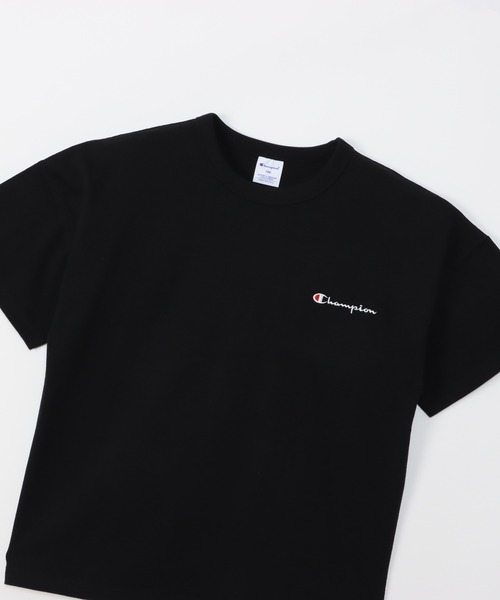 Champion（チャンピオン）の「【Champion/チャンピオン】キッズ ベーシック ショートスリーブTシャツ（Tシャツ/カットソー・キッズ・ネイビー/グリーン系その他/ゴールド/アクア/ブラック/オフホワイト/グレー/ライトブルー/ライトパープル・100/110/120/130/140/150/160）」の14枚目の写真