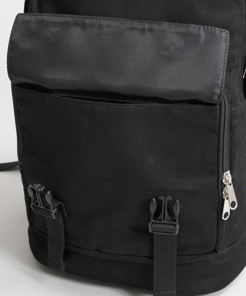 WEGO（ウィゴー）の「WEGO/ツイルデイパック（バックパック/リュック・メンズ・ホワイト/ブラック/カーキ・FREE）」の4枚目の写真