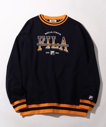 【FILA/フィラ】カラーリブ ヴィンテージロゴ スウェット トレーナー