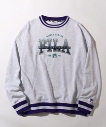 【FILA/フィラ】カラーリブ ヴィンテージロゴ スウェット トレーナー