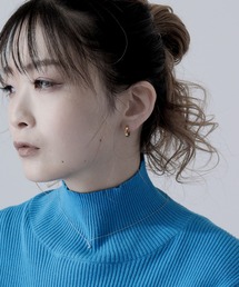 Diliraba 片耳 アレルギー対応 ステンレス フープ クリップ イヤリング