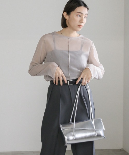 select MOCA（セレクトモカ）の「【ZOZO限定】スクエアハンドルバッグ（ハンドバッグ・レディース・ブラック/シルバー・FREE）」の17枚目の写真