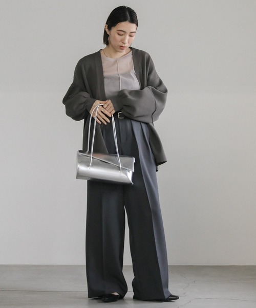 select MOCA（セレクトモカ）の「【ZOZO限定】スクエアハンドルバッグ（ハンドバッグ・レディース・ブラック/シルバー・FREE）」の4枚目の写真