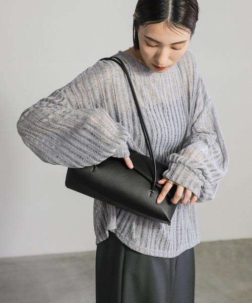 select MOCA（セレクトモカ）の「【ZOZO限定】スクエアハンドルバッグ（ハンドバッグ・レディース・ブラック/シルバー・FREE）」の12枚目の写真