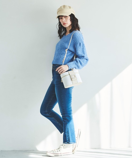 31 Sons de mode（トランテアン　ソン　ドゥ　モード）の「ビジューバニティバッグ（ハンドバッグ・レディース・ベージュ/オフホワイト・フリー）」の5枚目の写真