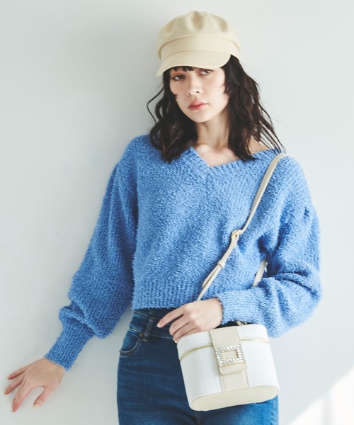 31 Sons de mode（トランテアン　ソン　ドゥ　モード）の「ビジューバニティバッグ（ハンドバッグ・レディース・ベージュ/オフホワイト・フリー）」の21枚目の写真