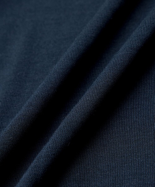 ROPE'（ロペ）の「【洗える/涼感】シルクコットンクルーネック五分袖プルオーバー【アンサンブル対応】（ニット/セーター・レディース・ネイビー/イエロー/パープル/オフホワイト・FREE）」の14枚目の写真