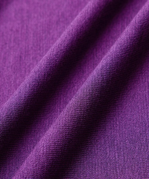 ROPE'（ロペ）の「【洗える/涼感】シルクコットンクルーネック五分袖プルオーバー【アンサンブル対応】（ニット/セーター・レディース・ネイビー/イエロー/パープル/オフホワイト・FREE）」の8枚目の写真