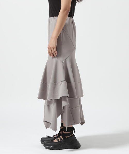 AULA(アウラ)の「AULA/アウラ/Random Flare Hem Skirt(スカート・レディース・シルバー/ブラック・F)」の10枚目の写真