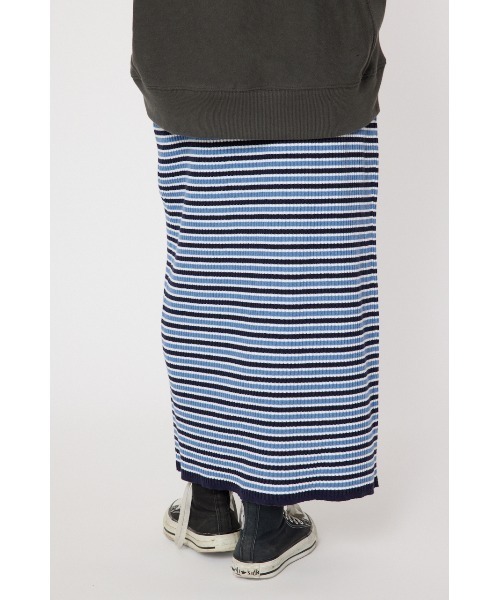 RODEO CROWNS WIDE BOWL(ロデオクラウンズワイドボウル)の「ボーダーリブニット スカート(スカート・レディース・レッド系その他/ブルー系その他3・FREE)」の6枚目の写真