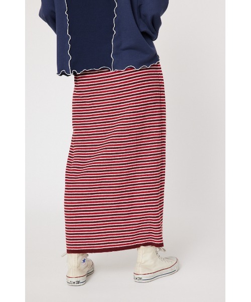 RODEO CROWNS WIDE BOWL(ロデオクラウンズワイドボウル)の「ボーダーリブニット スカート(スカート・レディース・レッド系その他/ブルー系その他3・FREE)」の15枚目の写真