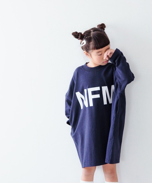 LOWRYS FARM（ローリーズファーム）の「ＵＳＡプリントワンピースロングスリーブ　 102337（ワンピース・キッズ・グレー/ホワイト/レッド/ネイビー・110cm/120cm/130cm/140cm/150cm）」の4枚目の写真