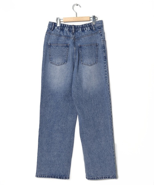 Alley by w closet（アリーバイダブルクローゼット）の「【Alley】パールリボン付きデニムパンツ（デニムパンツ・レディース・ブルー・FREE）」の12枚目の写真