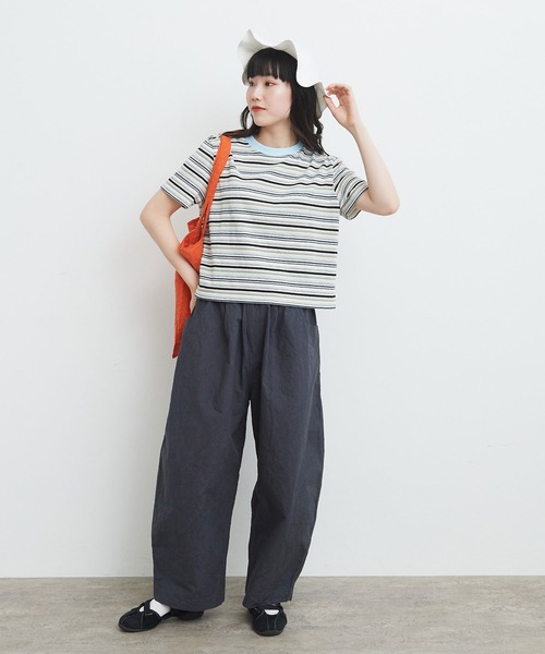 bulle de savon(ビュルデサボン)の「マルチボーダー Tシャツ(Tシャツ/カットソー・レディース・レッド/ベージュ/チャコールグレー/マルチ・FREE)」の14枚目の写真