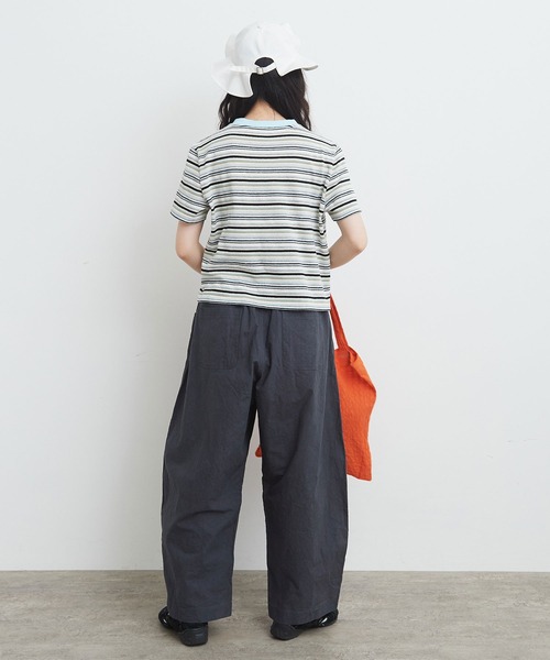 bulle de savon(ビュルデサボン)の「マルチボーダー Tシャツ(Tシャツ/カットソー・レディース・レッド/ベージュ/チャコールグレー/マルチ・FREE)」の16枚目の写真