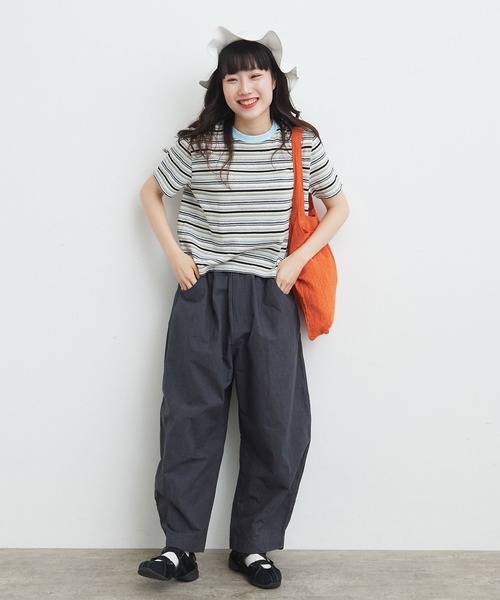 bulle de savon(ビュルデサボン)の「マルチボーダー Tシャツ(Tシャツ/カットソー・レディース・レッド/ベージュ/チャコールグレー/マルチ・FREE)」の18枚目の写真