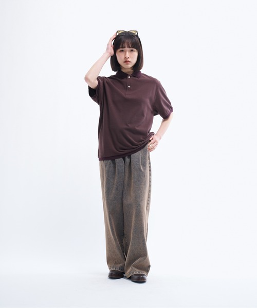 セール】2tuck wide denim / ツータックワイドデニム（デニムパンツ