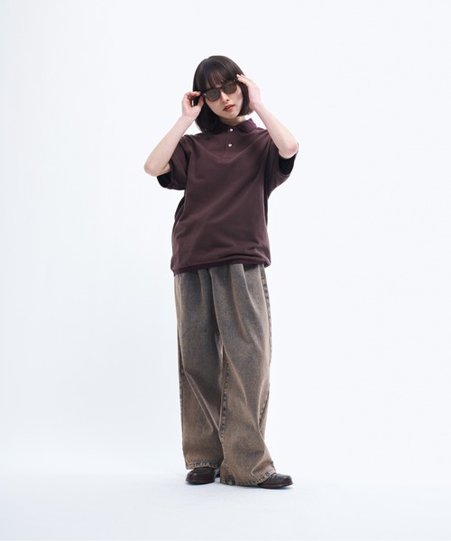 セール】2tuck wide denim / ツータックワイドデニム（デニム