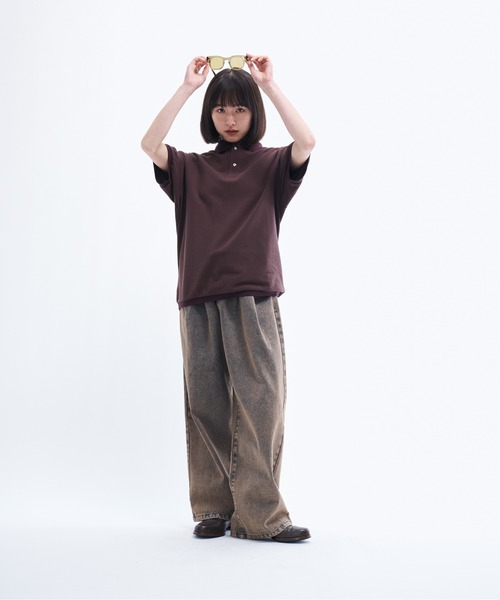 セール】2tuck wide denim / ツータックワイドデニム（デニム