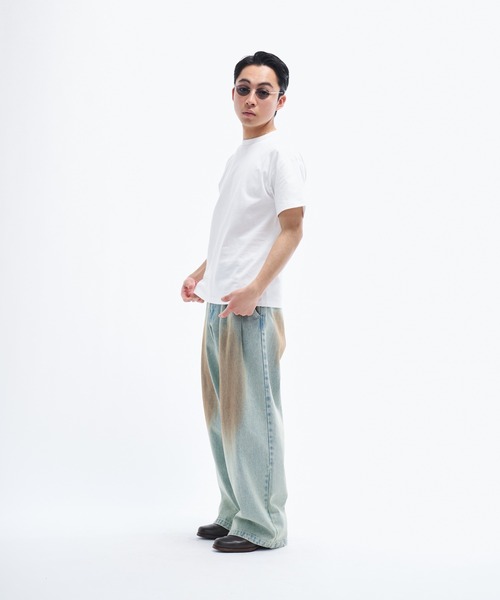 THE BOLDMAN（ザ ボールドマン）の「2tuck wide denim / ツータックワイドデニム（デニムパンツ・メンズ・インディゴブルー/ブラック/サックスブルー/グレー/ブルー/ライトブルー/ブラウン・LARGE/MEDIUM）」の19枚目の写真