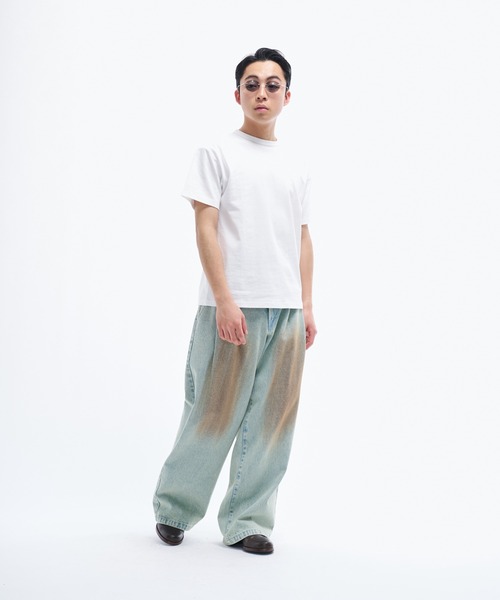 THE BOLDMAN（ザ ボールドマン）の「2tuck wide denim / ツータックワイドデニム（デニムパンツ・メンズ・インディゴブルー/ブラック/サックスブルー/グレー/ブルー/ライトブルー/ブラウン・LARGE/MEDIUM）」の20枚目の写真