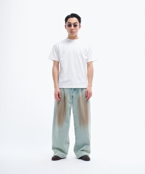 THE BOLDMAN（ザ ボールドマン）の「2tuck wide denim / ツータックワイドデニム（デニムパンツ・メンズ・インディゴブルー/ブラック/サックスブルー/グレー/ブルー/ライトブルー/ブラウン・LARGE/MEDIUM）」の21枚目の写真