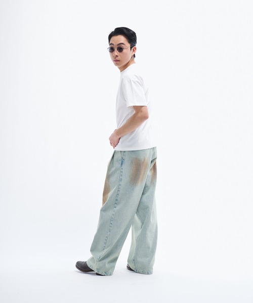 THE BOLDMAN（ザ ボールドマン）の「2tuck wide denim / ツータックワイドデニム（デニムパンツ・メンズ・インディゴブルー/ブラック/サックスブルー/グレー/ブルー/ライトブルー/ブラウン・LARGE/MEDIUM）」の16枚目の写真
