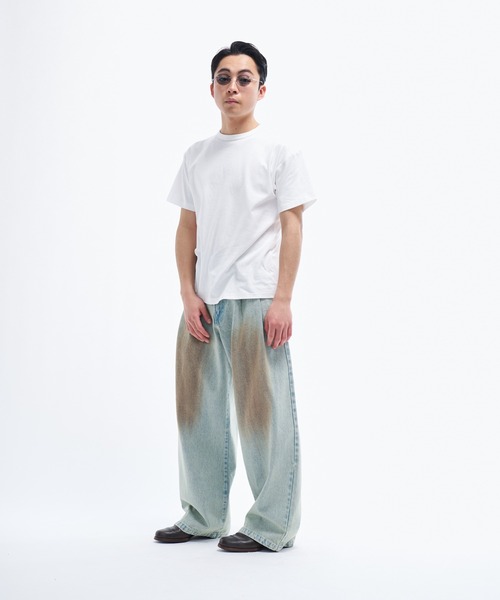 セール】2tuck wide denim / ツータックワイドデニム（デニム