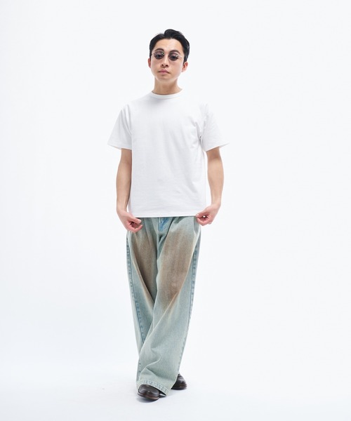 セール】2tuck wide denim / ツータックワイドデニム（デニム