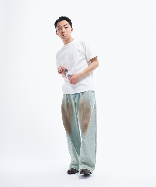 即発送♬デニムパンツ 29 Lee/リー 【OtonaMuse6月号掲載】ワイドデニムパンツ美脚 腰回り