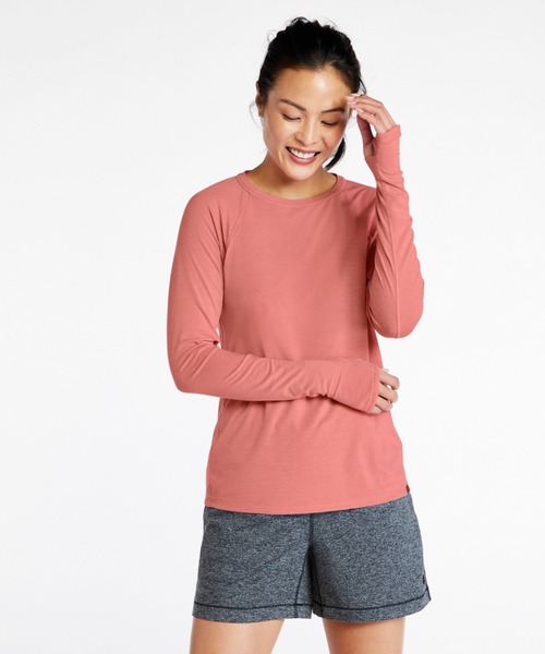 L.L.Bean(エルエルビーン)の「エブリデイ・サンスマート・ティ、長袖 クルーネック 米国フィット・レギュラー(Tシャツ/カットソー・レディース・ブルー/ネイビー・X-SMALL/SMALL/MEDIUM/LARGE)」の3枚目の写真