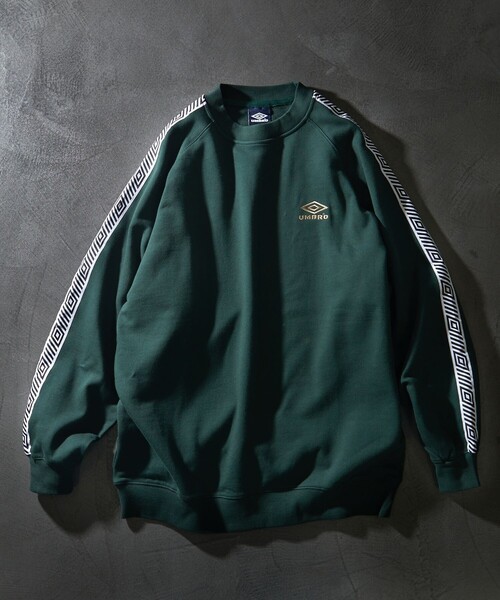 UMBRO（アンブロ）の「UMBRO/アンブロ 別注 Raglan Line Sweat/ラグランスリーブ ライン スウェット（スウェット・メンズ・ホワイト/ブラック/グレー/グリーン/ネイビー・MEDIUM/LARGE/X-LARGE）」の22枚目の写真